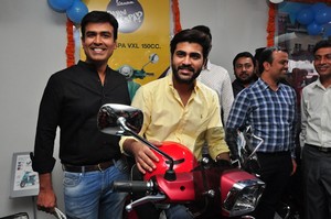 Sharwanand Launches Ashwam Vespa at Banjara Hills